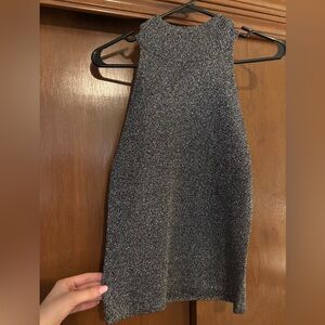 H&M Gray Sleeveless Blouse